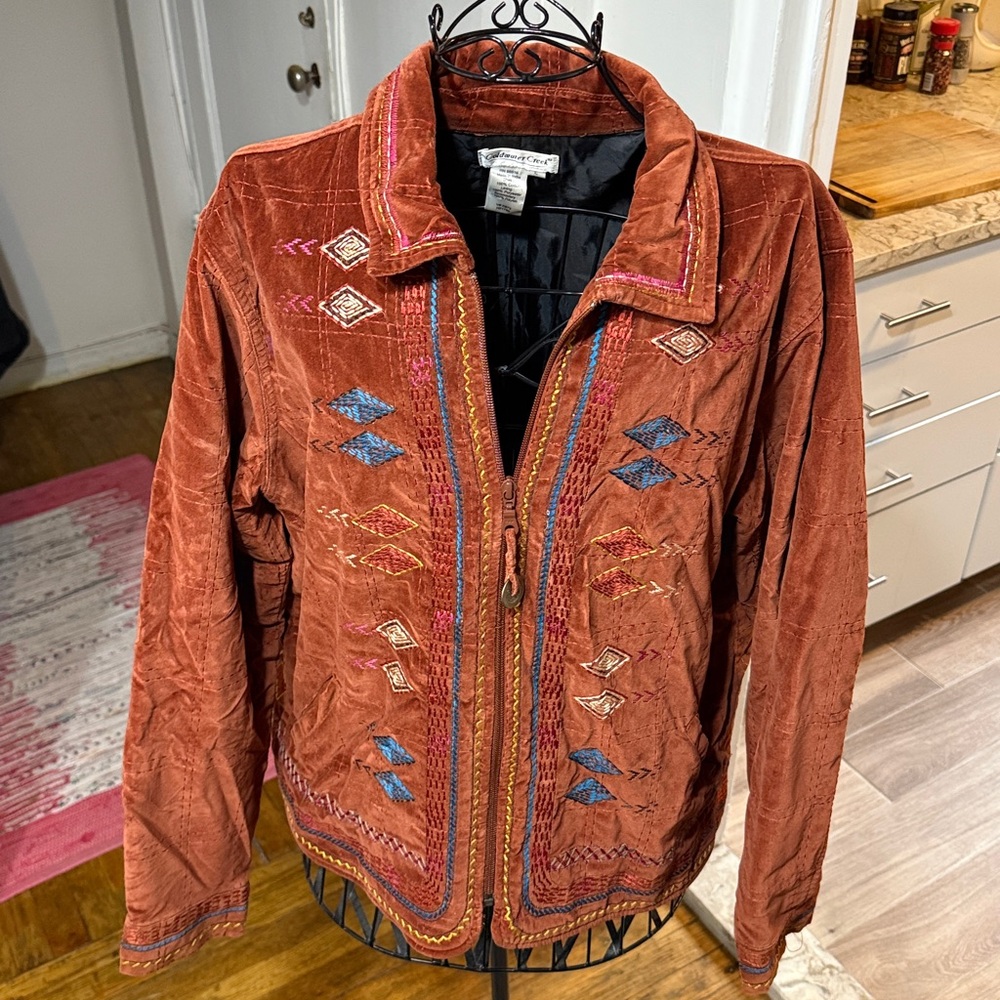 Coldwater Creek Southwestern Zip Jacket